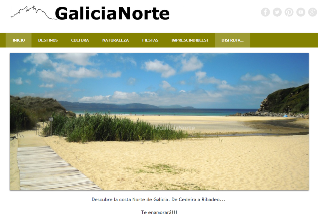 Galicia Norte turismo. Galicia North tourism.